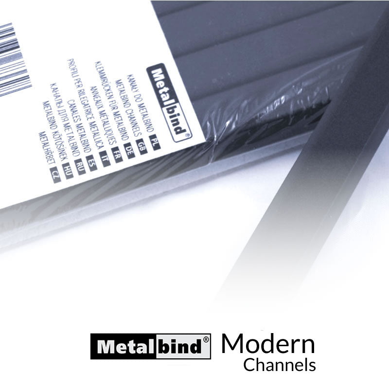 Modern channels in black blue and grey