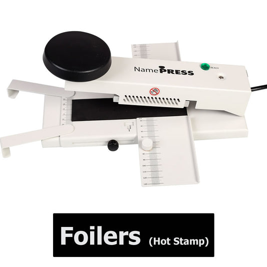 Namepress Machine. Desktop hot stamping machine.