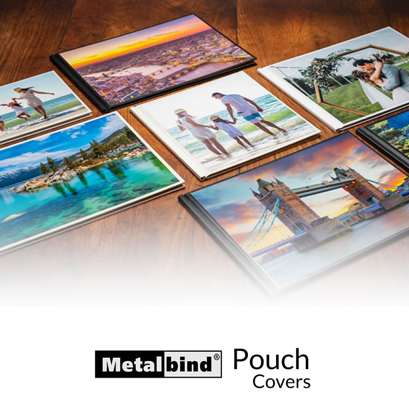 Our range of pouch covers to go with All metal bind covers and channels